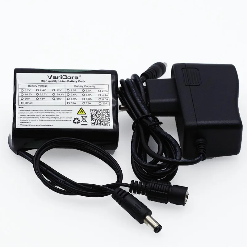 VariCore 12 v 2600 mAh 18650 литий-ионный аккумулятор Перезаряжаемые аккумуляторная батарея