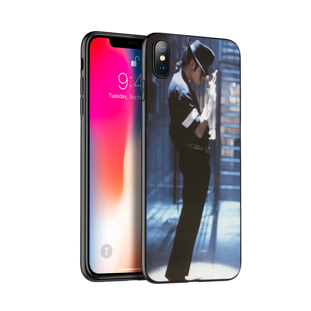 Черный чехол из ТПУ для iphone 5 5s se 6 6s 7 8 plus x 10 силиконовый XR XS 11 pro MAX Майкла