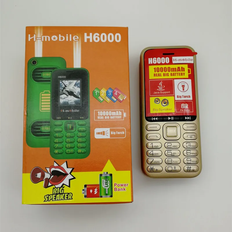 Оригинальный мобильный телефон H Mobile H6000 1 8 &quotчетыре sim карты Bluetooth FM Java камера