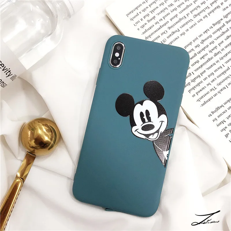 Coque для Iphone XS чехол мультфильм мягкий силиконовый чехол для телефона для Ipone 8 7 Plus X XS 6 6 S 6 S 5 5S SE Funda Coque - Цвет: Темно-серый