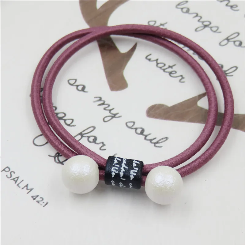 

1PCS Creativity Leather Scrub Ball Elastic Hair Band Toy For Girl Handmade Bow Headband Scrunchy Kids Hair Accessories For Women