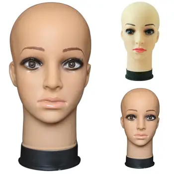 

2019 Hot Practical Foam Female Mannequin Head Wigs Glasses Cap Display Holder Stand PVC Model Durable Multi-Use Female Head