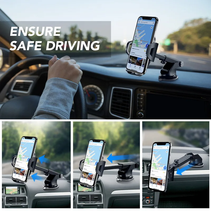 GETIHU 360 градусов присоска Автомобильный держатель для телефона крепление в автомобиль стенд без магнитного мобильного сотового телефона смартфон для iPhone XS X Xiaomi