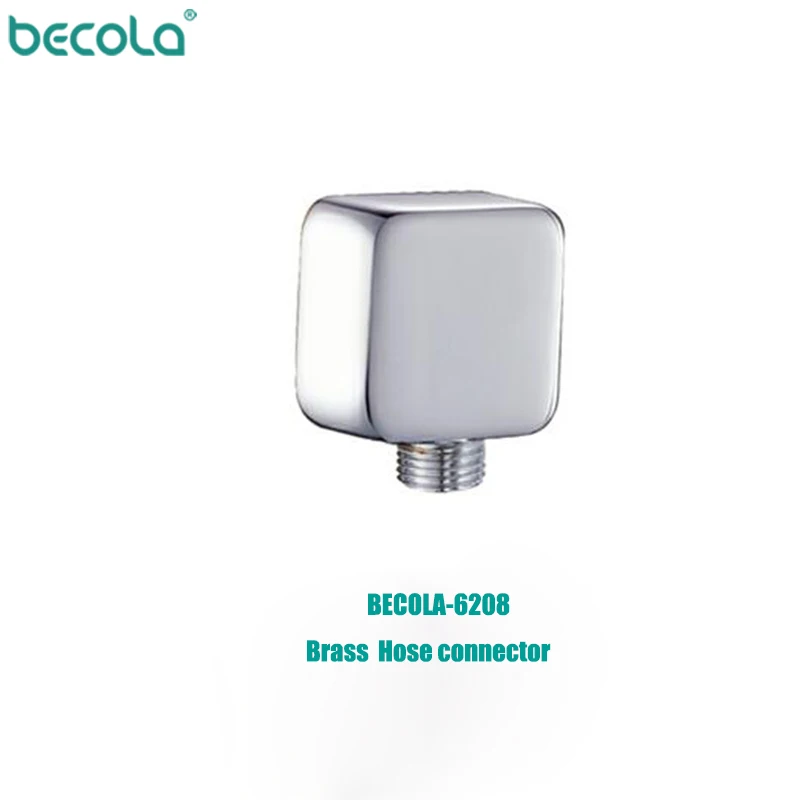 BECOLA High Quality New Chrome Bathroom Faucet Accessories Rose Gold Brass Wall Mounted Shower Hose Connector Wall Elbow Unit