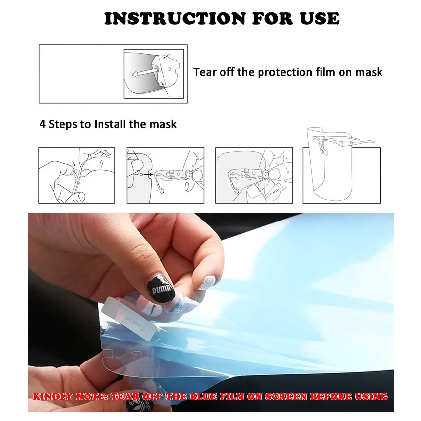 Creative Oil-Splash Proof Mask Cooking Transparent Face Protective Shield Gadget Tool House Clean Dust Proof Mask Party