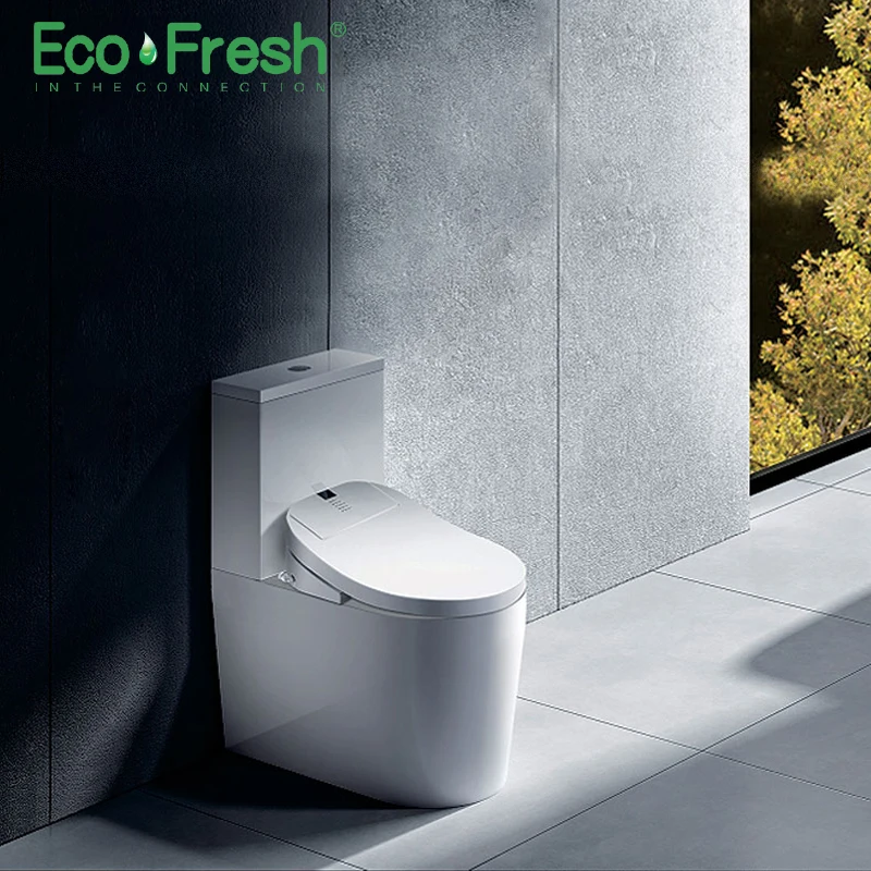 EcoFresh WC toilet smart toilet seat cover electronic bidet cover clean dry seat heating wc intelligent