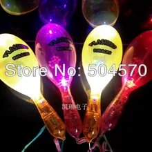10 шт./лот 19 см светодиод мигает Маракасы, одежда для свадьбы, дня рождения аплодисменты Поставки детей Light-Up Игрушечные лошадки палке поставки
