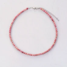 Женское колье, 4 мм, натуральные камни, колье,, женское простое ожерелье, ожерелье на шею, богемное ювелирное изделие, Прямая поставка
