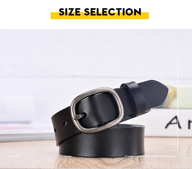 brown belt women 【DWTS】Women's Belt Fashion Women Female Belt Genuine High Quality Belts For Women Female Belt Pin Buckles Fancy Vintage for Jean leather waist belt