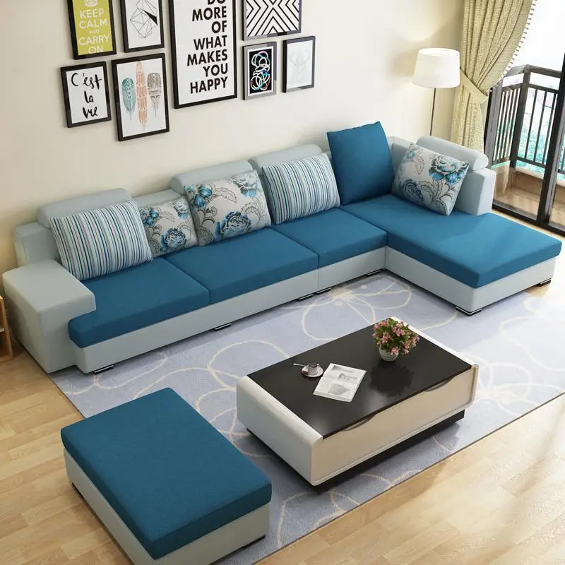 Grubu Pouf مودرن Divano Zitzak Moderno نفخة Asiento Koltuk Takimi الفقرة مجموعة غرفة المعيشة Mueble دي سالا Mobilya الأثاث أريكة