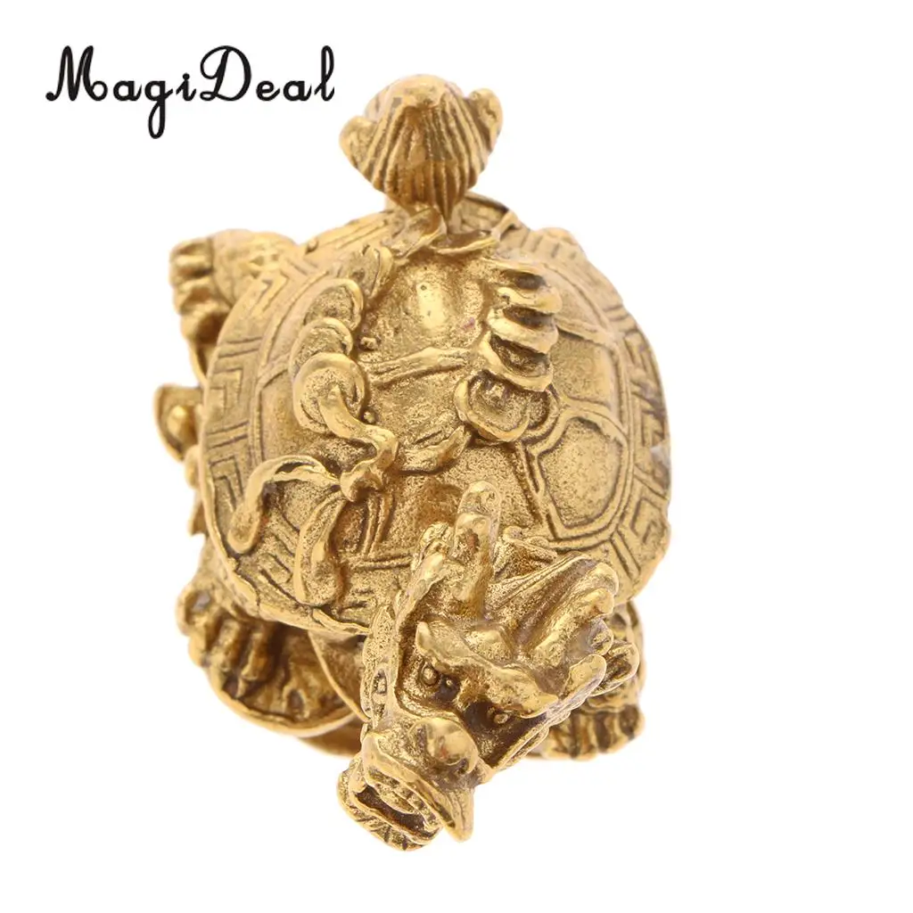 Feng Shui Wealth Prosperity Dragon Turtle Statue Lucky Wealth Ancient Coins Housewarming Congratulatory Gift