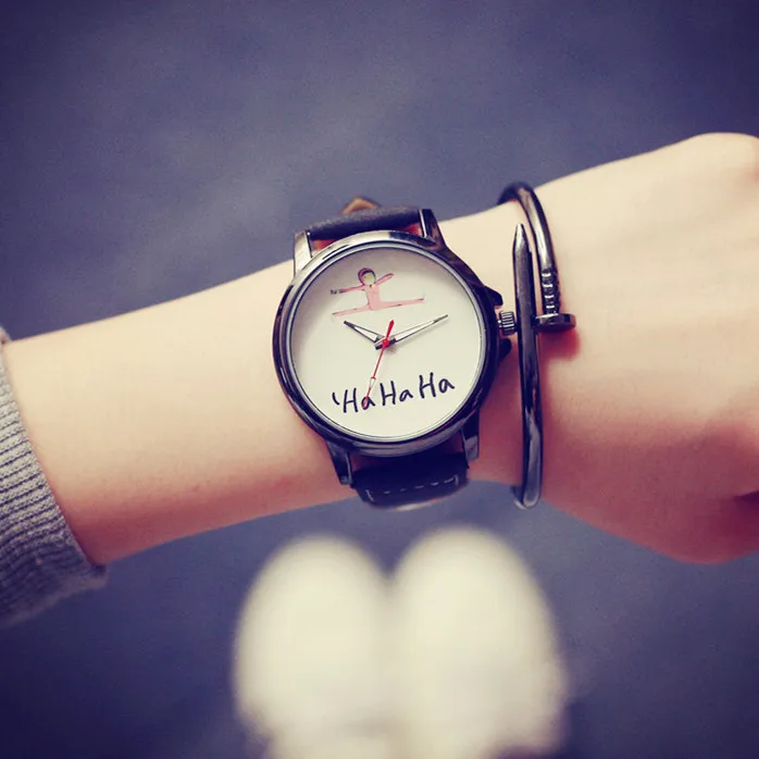 

New Funny HAHAHA Cute Cartoon Soft Rubber Silicone Quartz Wristwatch Watch Gift fo Women Ladies Girls Men Lovers OP001