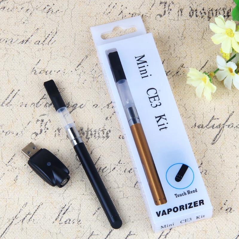 wholesale Mini CE3 Touch Head Vaporizer Kit 280mah Build in Battery 1ml atomizer Empty cartridge touch battery E Cigarettes  (9)