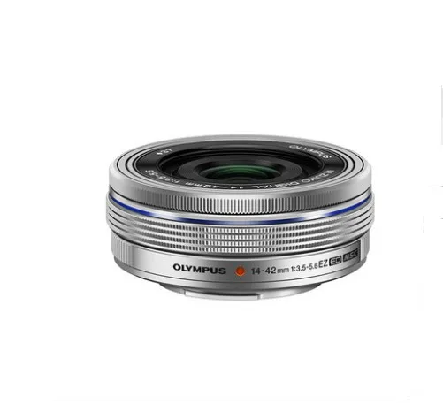 Серебряный OLYMPUS M ZUIKO 14-42 мм f3.5-5,6 Объективы EZ для цифровой камеры Olympus EM10 EM5 EP5 EP3 EPL5 EPM2 для цифрового фотоаппарата Panasonic GF2 GF3 GF5 GX1 GX7 G10 GH1