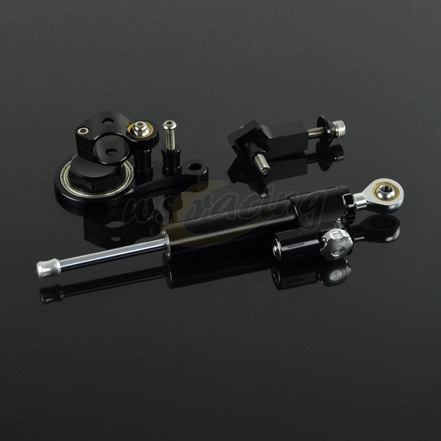 Motorcycle Steering Damper Set Stabilizer With Bracket Mounting