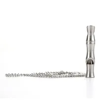 Соединитель в виде бамбука выживания из нержавеющей стали громкий свисток классический инструмент коллекция мини свисток выживания