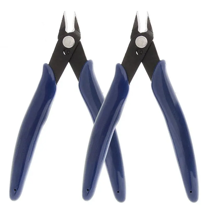 

2Pcs Flush Cutter Soft Wire Cutter 13.5CM Flush Cut Pliers