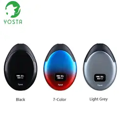 Новые оригинальные электронные сигареты YOSTA ыпод комплект с 500 мАч Батарея 2,0 мл картридж Pod с 0,49 OLED E-сигареты Vape испаритель