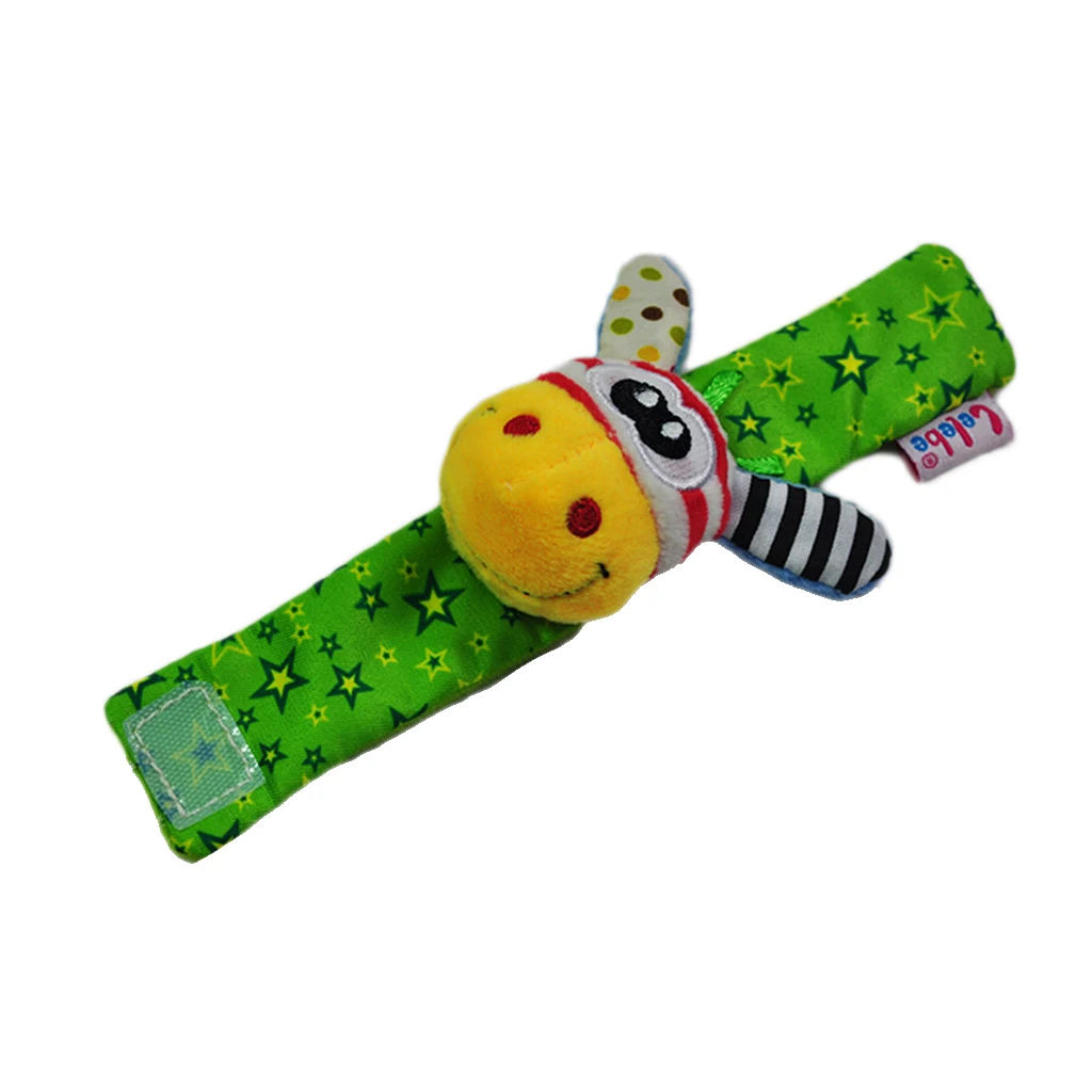 1Pc Infant Baby Kids Children Toddlers Soft Plush Animals Lovely Wristband Rattle Learn Toy Novelty Gift
