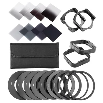 

Neewer Complete ND Filter Kit for Cokin P Series:ND Filters+Adapter Rings+Square Filter Holder+Lens Hood+Filter Pouch