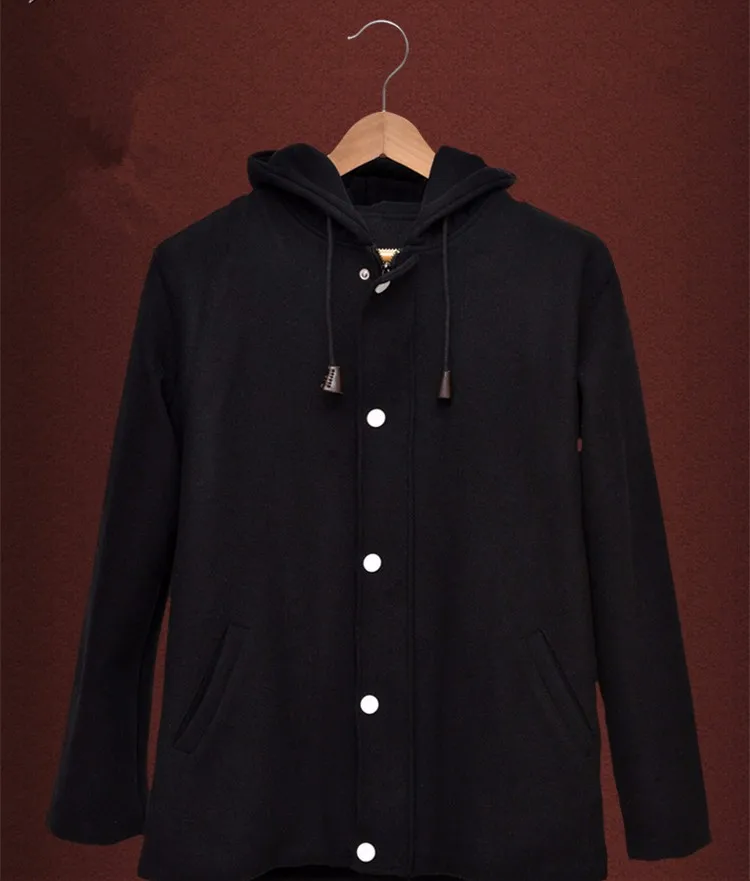 

black anime coat for men anime top hoodie anime cosplay halloween costumes for men anime party clothing