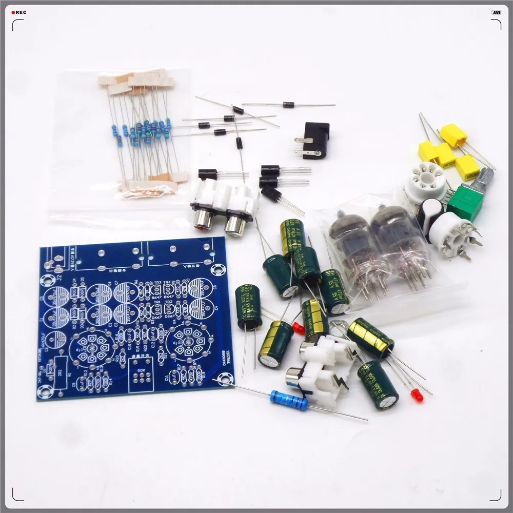 TIANCOOLKEI 6J1 tube preamp amplifier board Pre amp Headphone amp 6J1 valve preamp bile buffer diy kits