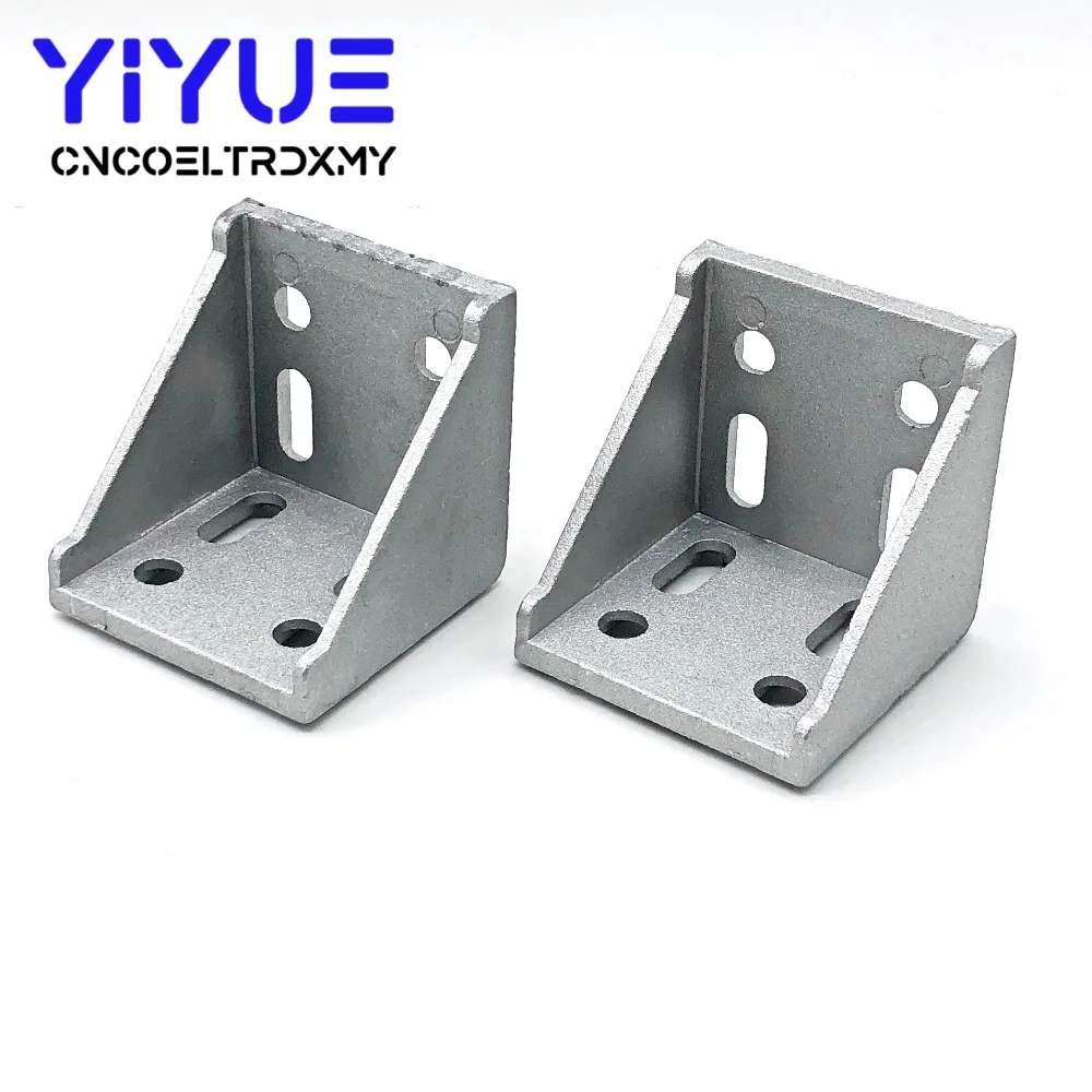 6060 Corner Fitting Angle 60x60 Decorative Brackets Aluminum Profile Accessories L Connector (8)