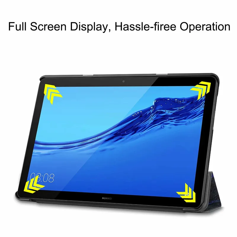 Роскошный чехол с рисунком совы для Huawei MediaPad T5 10 Gevallen Ультратонкий из