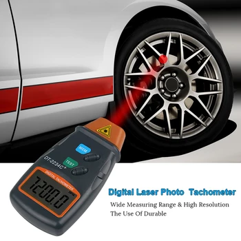 

Digital Laser Photo Tachometer Non Contact Laser Tachometer Speedometer Speed Gauge RPM Meter 2.5 to 99999 RPM
