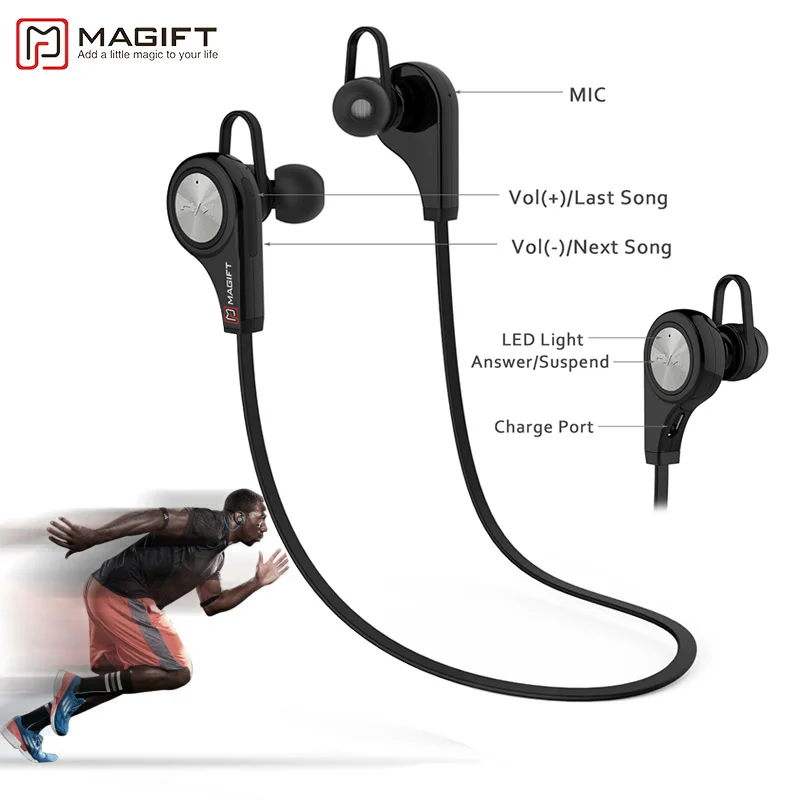 Magift6 Беспроводной наушники Bluetooth 4 1 CSR с Micphone музыке стерео для смартфонов