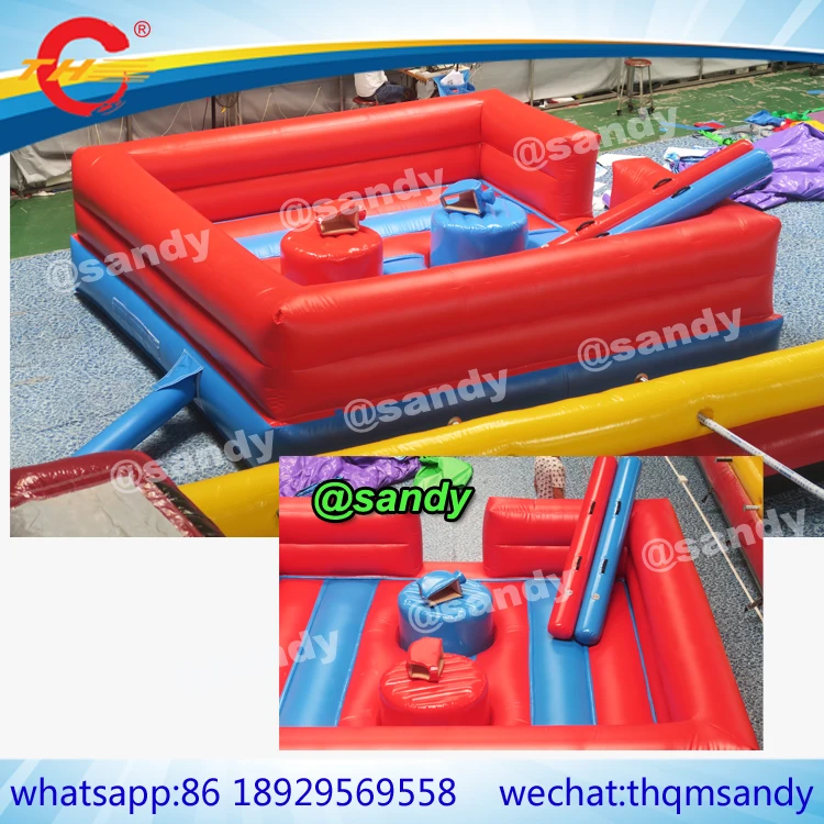 Free shipping to door!5x5m Inflatable joust gladiator arena field