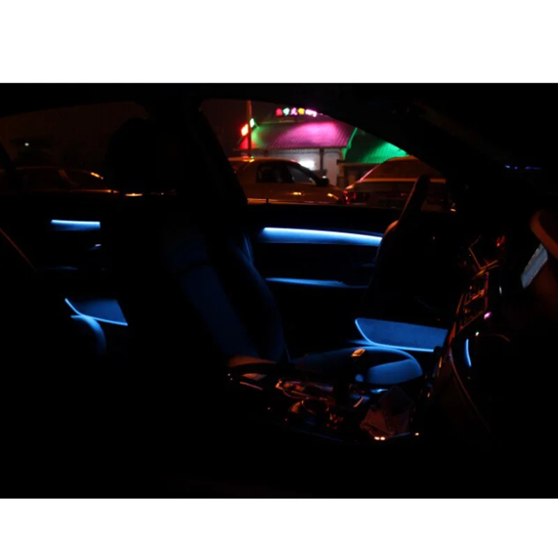 Автомобильный Стайлинг 2 цвета светодиодный светильник в полоску для BMW 5 серии F10 F11 F18 интерьерный атмосферный светильник s светильник ing upgrade