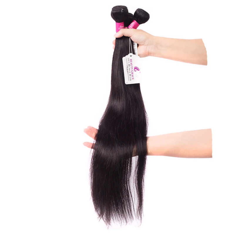 

Beauty Grace 30 Inch Bundles Indian Straight Hair Human Hair Weave Bundles Remy Hair Extension 3 Bundle Deals Free Shipping