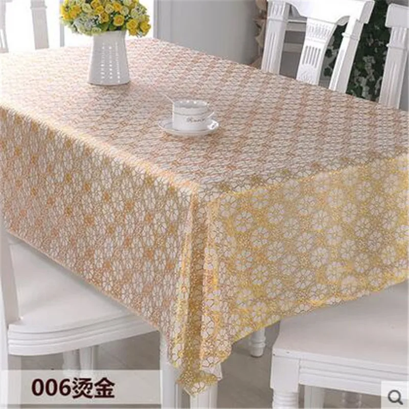Europe Polyester Tablecloth Embroidered Floral Hollow Table Cover
