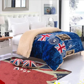 

Detachable Thick Warm Winter Quilt/Blanket Washable Comforter with Cover Duvet Berber Fleece Fast Free Shipping