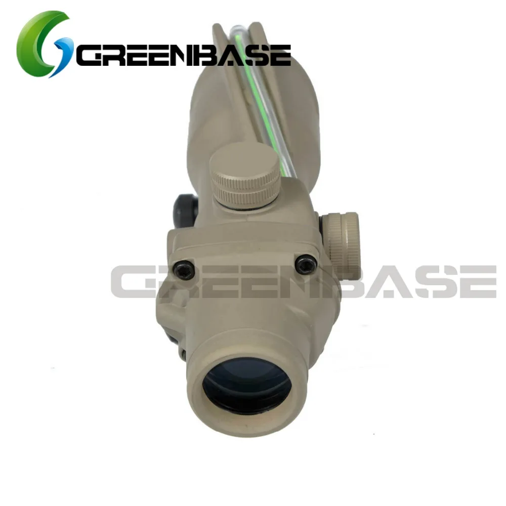 Greenbase ACOG 4x32G Подсветкой Crosshair 223 Баллистических Сетка Тактический Прицел Для m16