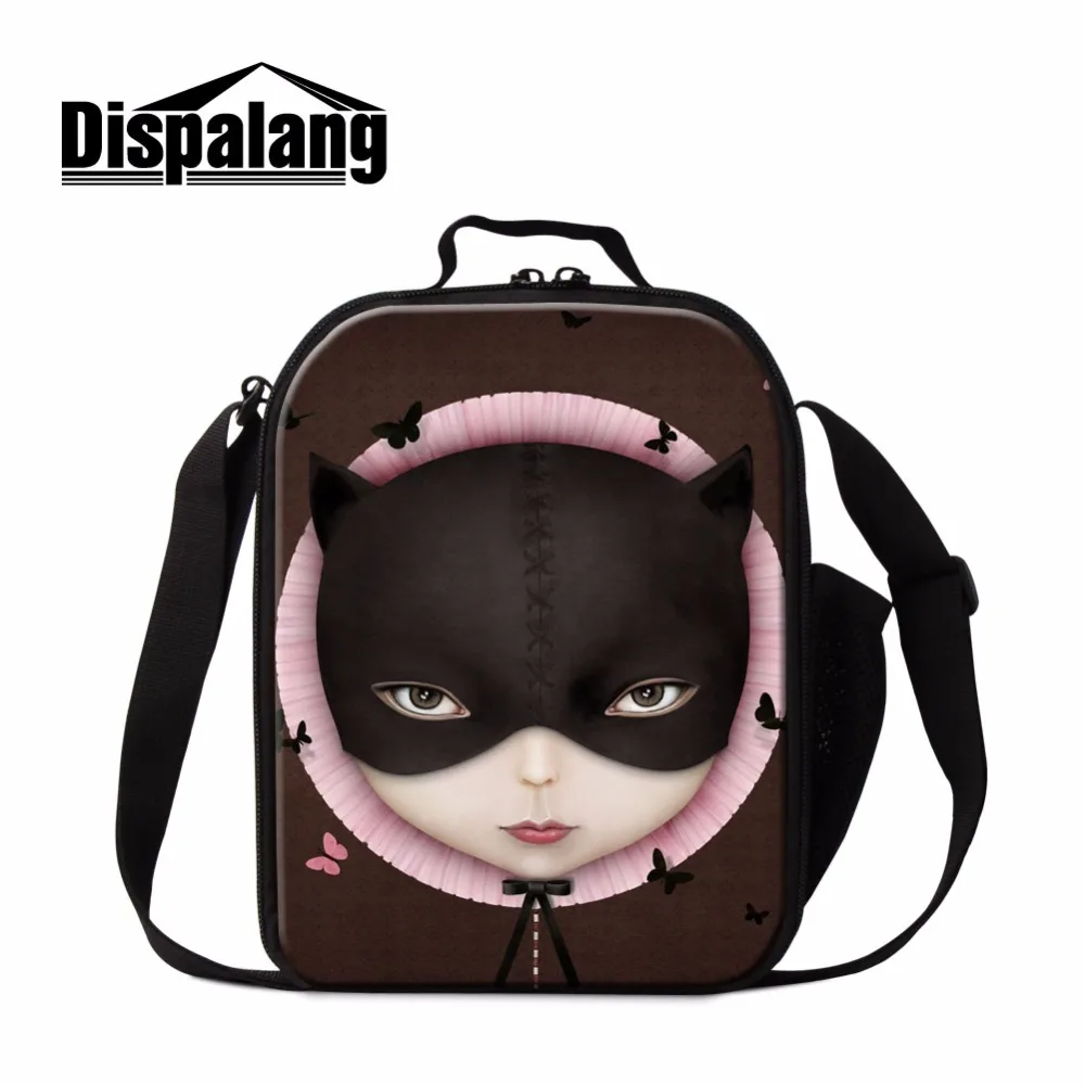 

Dispalang Cool Doll Insulated Lunch Bag for Girls Trendy Thermal Lunch Container Samll Cooler Bag for teens School Meal Bag Kids