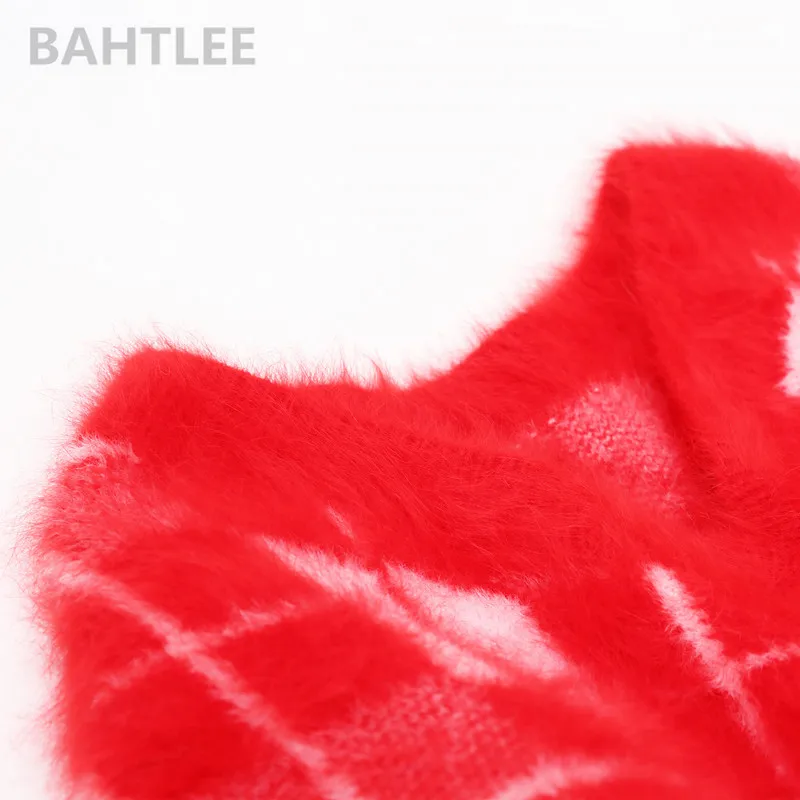 BAHTLEE Winter Women's Angora Knitted Pullovers