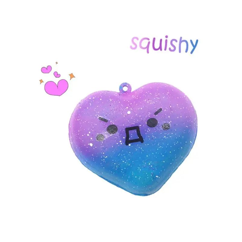 Мультфильм Galaxy сердце любовь крем Ароматические Squeeze Squishies медленный рост мини-мягкие игрушки для детей 30S8516 Перевозка груза падения