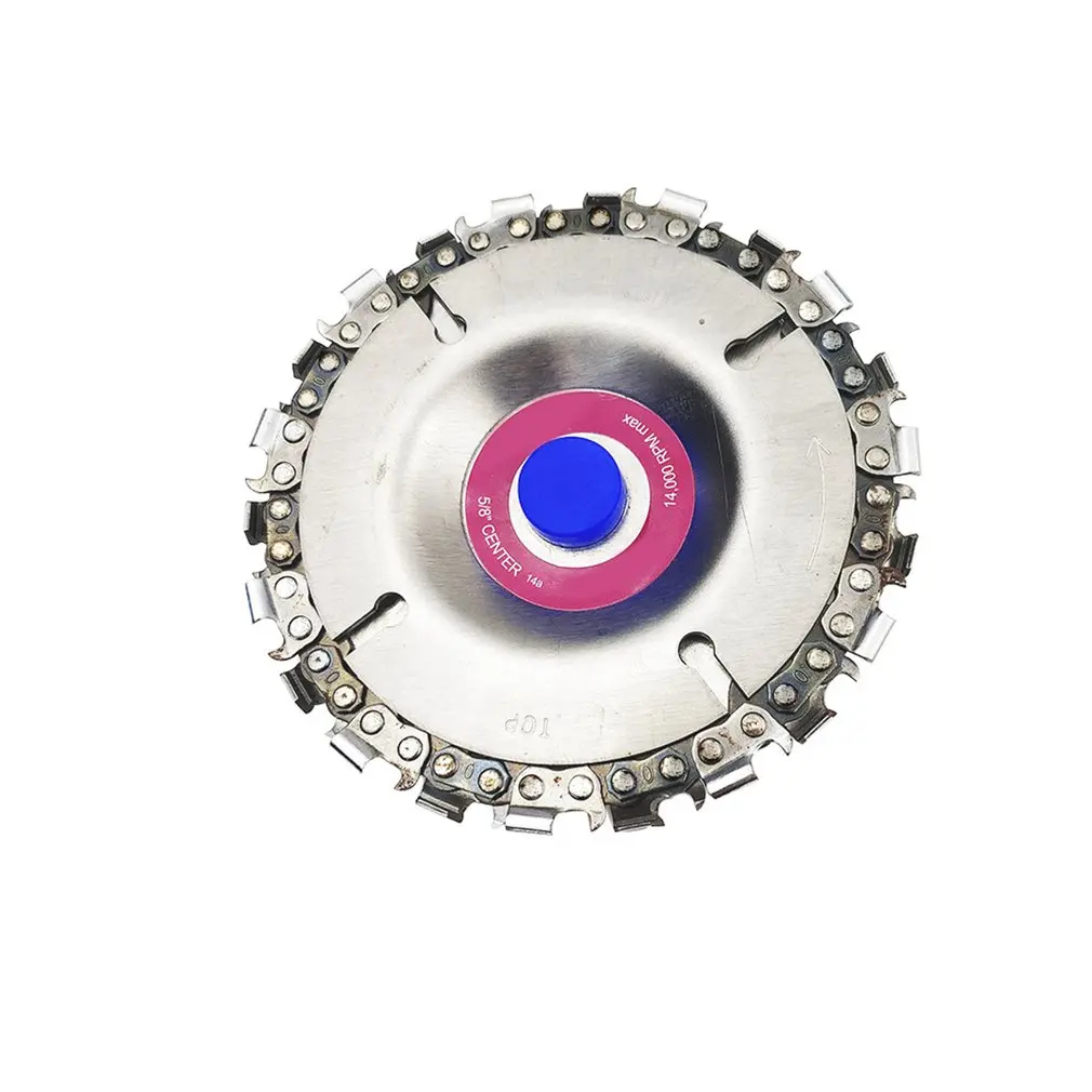 

16MM 3/5" Chain Plate Angle Grinding Chain Wheel Woodworking Saw Blade Cutting Wood Carving Disc for Angle Grinder