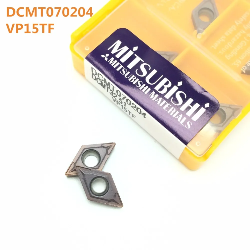 

100PCS Lathe tool DCMT070204 VP15TF external round car tool carbide tool CNC parts DCMT070204 metal turning tool milling cutter