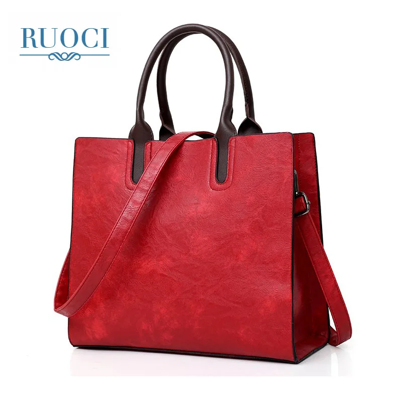 RUOCI бренд Винтаж Crossbody сумки для Для женщин Сумочка Роскошные масла Воск