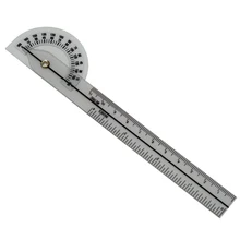 10 шт./лот 17 см медицинский угломер пластиковый транспортир 180 град. Угловая линейка