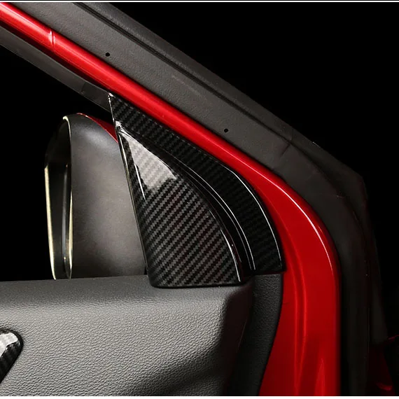 

Silver/Carbon Fiber Color Interior A Parts Conner Cover Trims For Mitsubishi Eclipse Cross 2017 2018 Accessories