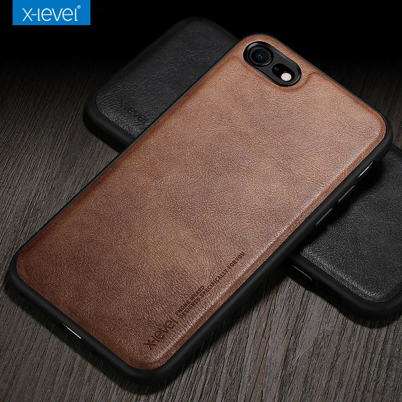 

X-Level Leather Case for iPhone 8 7 6 6s Plus Cases Ultra Light Slim Shockproof Cover Case for iPhone 6 6s 7 8 Case Coque