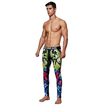 

Men's Long Johns Fitness Pants Men Polyester Warm Thermal Underwear Brand Male Outdoors Thermals Underwear