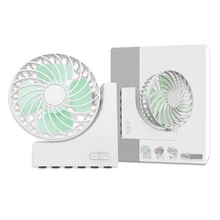 Портативный мини-присоска USB вентилятор перезаряжаемый аккумулятор вентилятор с лопасти ABS Электрический литиевый пьедестал правые лопасти вентилятора