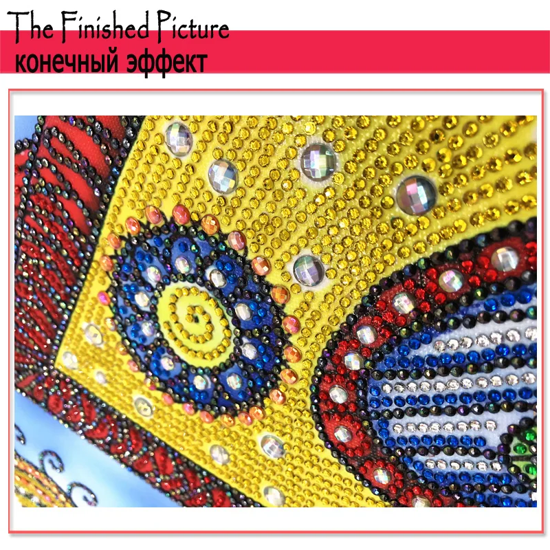 RUBOS DIY Diamond Embroidery House Abstract Art Religion Diamond Painting Mosaic Scenery 5D Big Bead Pearl 3D Crystal Glass Sale (19)