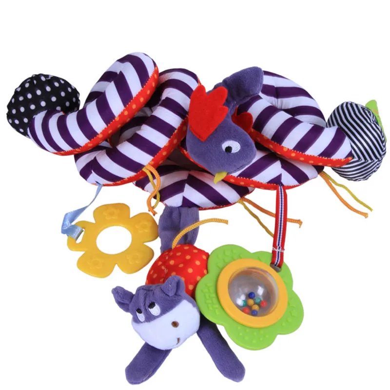 Bébé hochets suspendus jouet pour landau jouets Animal en peluche jouet activité spirale berceau poussette tentures cloche enfants jouet cadeau