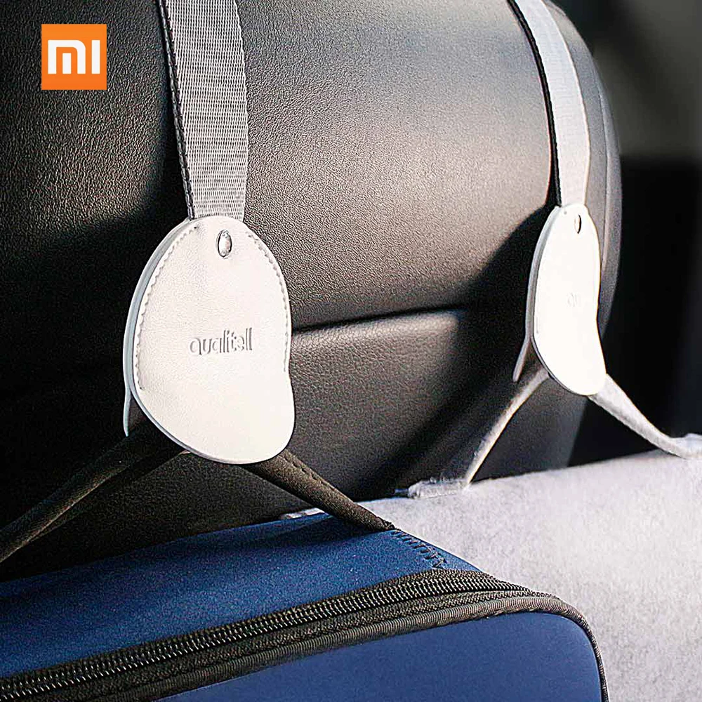 

Xiaomi Youpin Qualitell Car Hook 2pcs For Car Storage Easy Install Safety Design High Quality Hooks Bag Hanger Car Accessories
